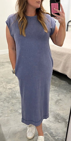 INDIGO MAXI DRESS