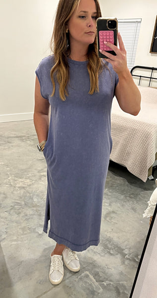INDIGO MAXI DRESS