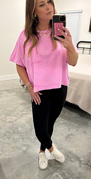 KALI CROPPED TEE |PINK|