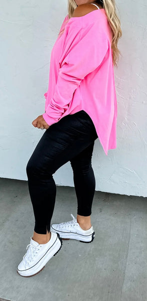 PRETTY IN PINK ATHLETIC TOP