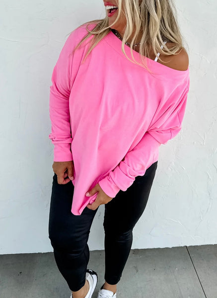 PRETTY IN PINK ATHLETIC TOP