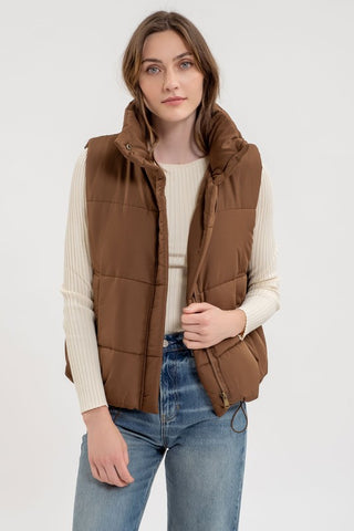 CHOCOLATE PUFFER VEST