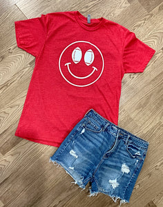 SMILEY FACE FOOTBALL TEE