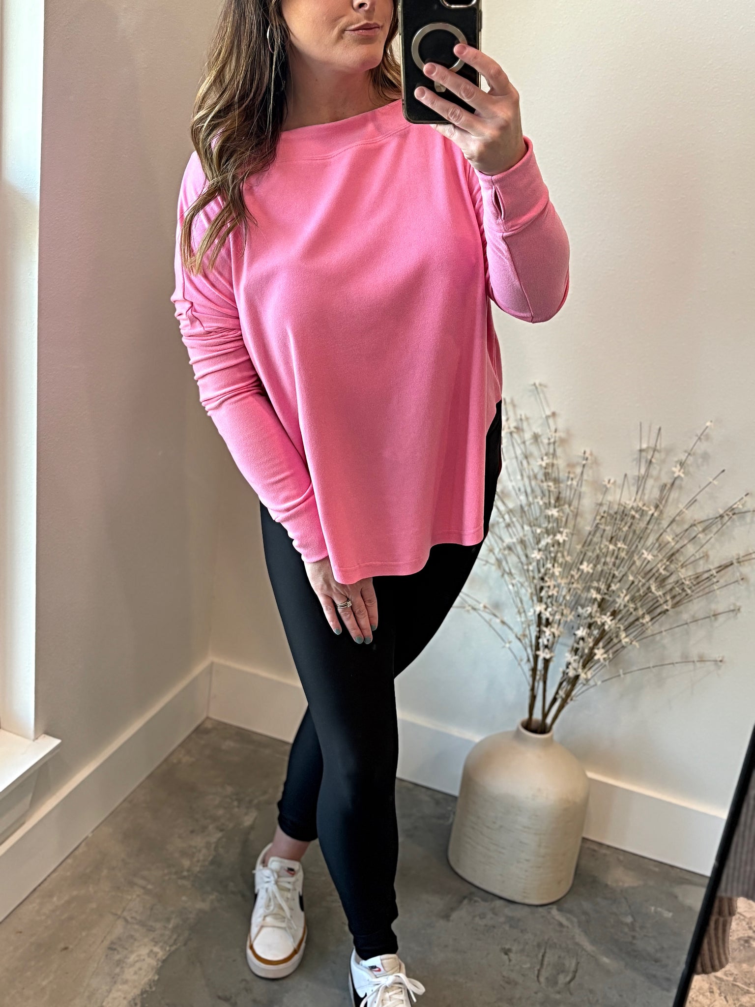 PRETTY IN PINK ATHLETIC TOP