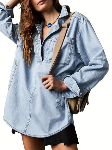 ROCKI DENIM PULLOVER |PRE-ORDER|