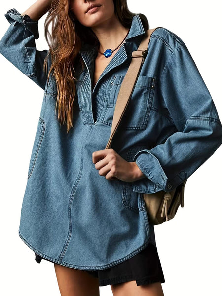 ROCKI DENIM PULLOVER |PRE-ORDER|