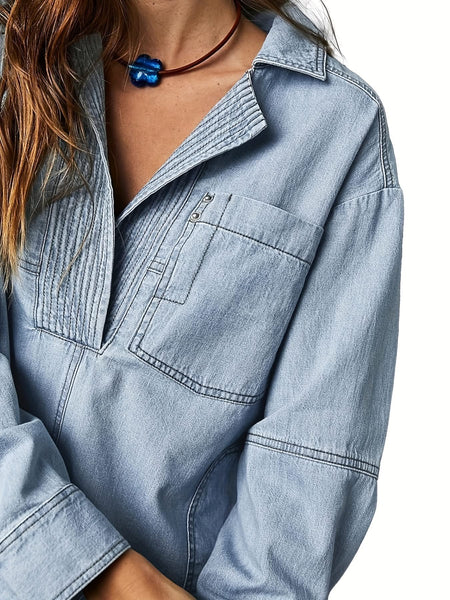 ROCKI DENIM PULLOVER |PRE-ORDER|