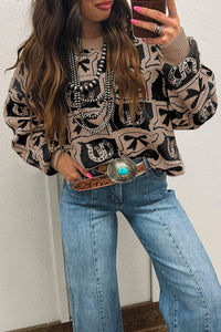 BLACK BOW & COCOA SWEATER |PRE-ORDER|
